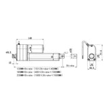 Kit contrôleur à glissière avec potentiomètre externe pour vérin électrique A2 50-500MM