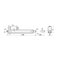Vérin électrique course 50MM avec interrupteur magnétique reed  à course réglable (Modèle 0041501-4)
