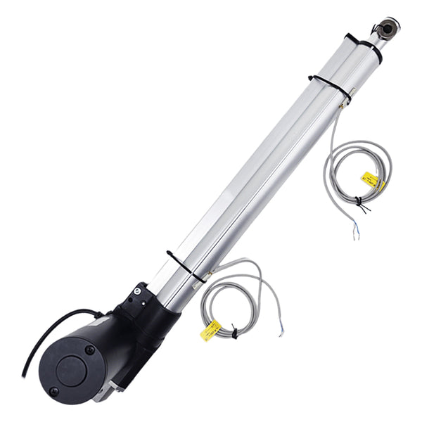 Vérin électrique industriel course réglable 350mm avec interrupteur magnétique électronique