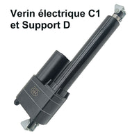 Vérin électrique puissant 450mm avec capteur à effet Hall retour de position (Modèle 0041555-1)