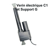 Vérin électrique puissant 450mm avec capteur à effet Hall retour de position (Modèle 0041555-1)
