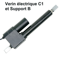 Vérin électrique puissant 450mm avec capteur à effet Hall retour de position (Modèle 0041555-1)