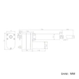 Vérin électrique puissant avec potentiomètre 8000N course 500MM